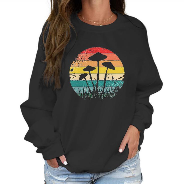 Retro Psychedelic Mushroom  For Womens Graphic Women Sweatshirt