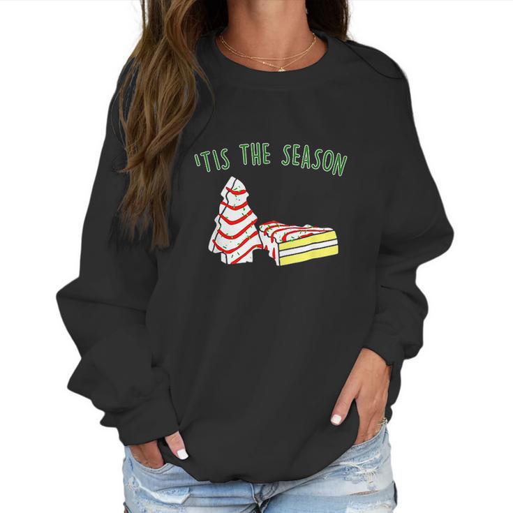 The Season Little Debbie Inspired Christmas Tree Women Sweatshirt