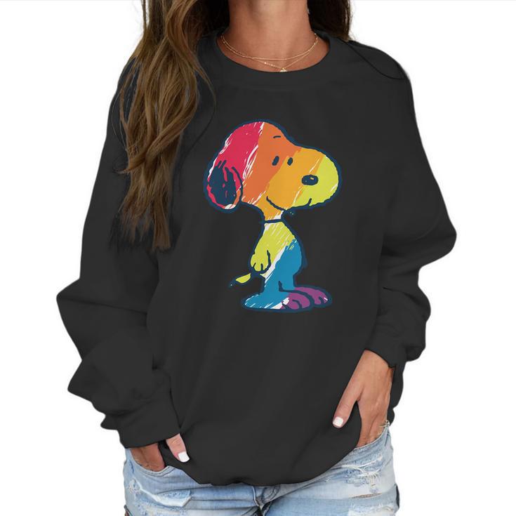 Shirt Rainbow Snoopy Women Sweatshirt