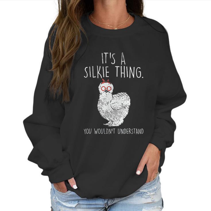 Silkie Chicken Women Sweatshirt