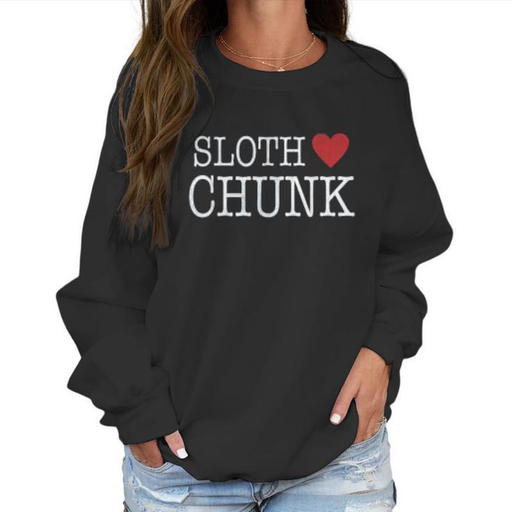 Sloth Heart Chunk Women Sweatshirt