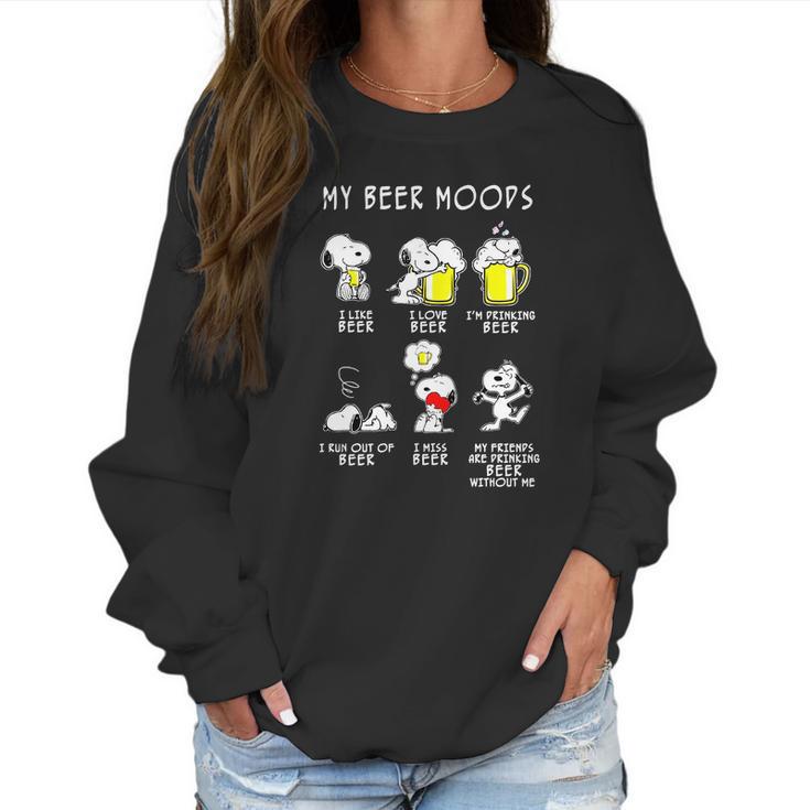 Snoopy Beer Women Sweatshirt