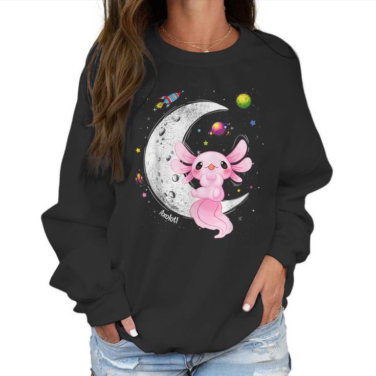 Space Axolotl Kawaii  Pastel Goth Anime Comic Girl N  Men Women T-Shirt Graphic Print Casual Unisex Tee Women Sweatshirt