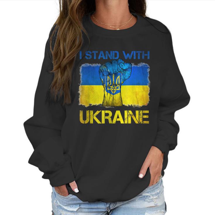 I Stand With Ukraine  Flag Peace Free Ukraine Symbol  Men Women T-Shirt Graphic Print Casual Unisex Tee Women Sweatshirt