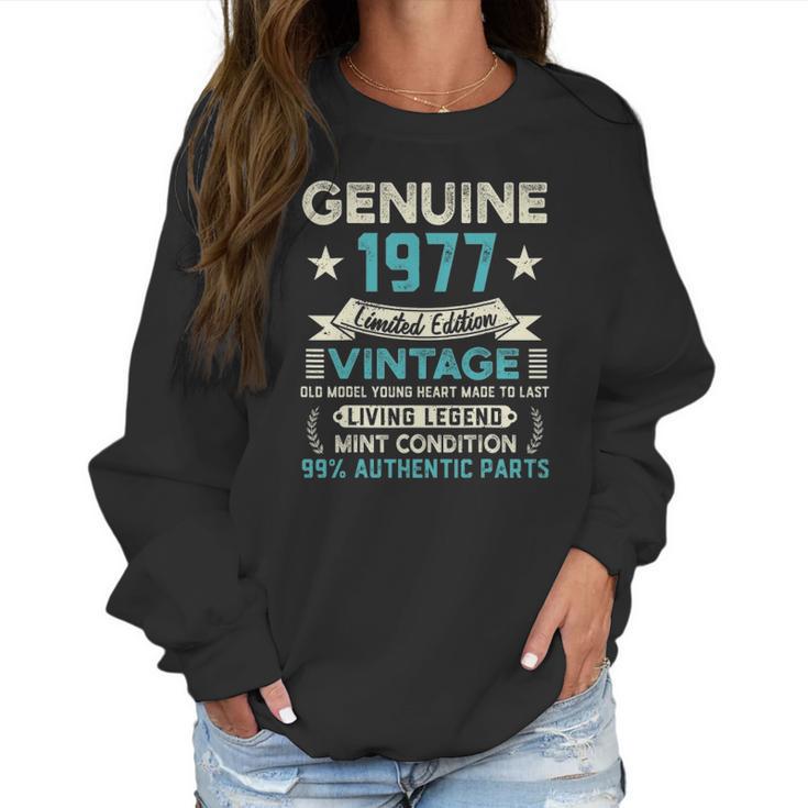 Vintage 1977 44Th Birthday Gift 44 Years Old Men Women Women Sweatshirt