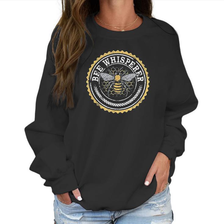 Vintage Bee Whisperer Beekeeper Pollen Honey Women Sweatshirt