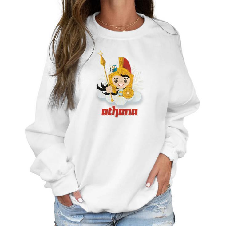 Womens Athena Greek Mythology Zeus Goddess Olympian Women Sweatshirt