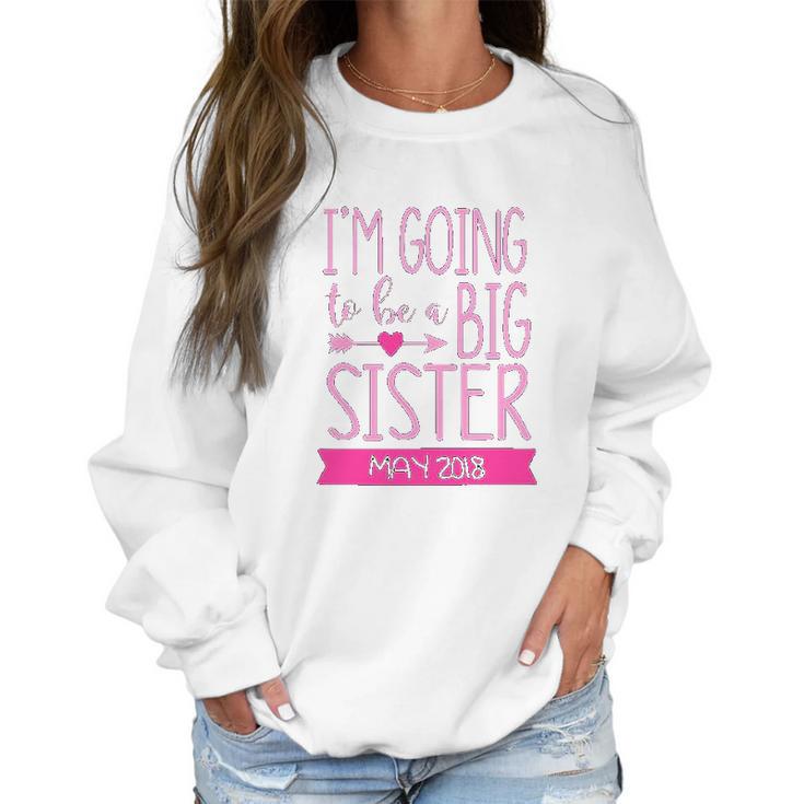 Blu Magnolia Co Girls I Am Going To Be A Big Sister Women Sweatshirt