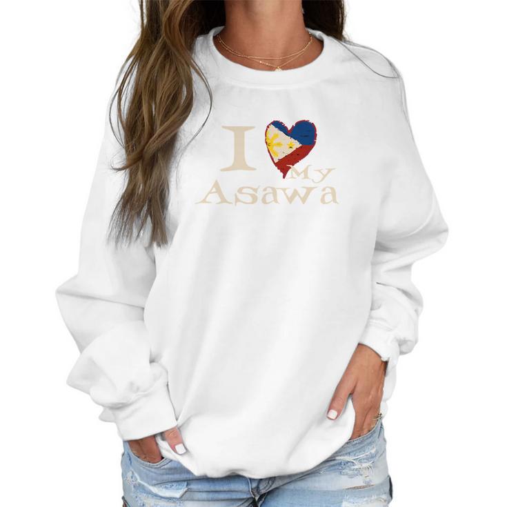 I Love My Pinay Wife Filipina American Asawa Wedding Women Sweatshirt