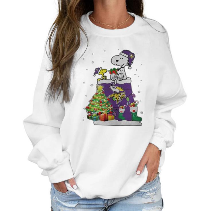 Minnesota Vikings Christmas Tree Women Sweatshirt