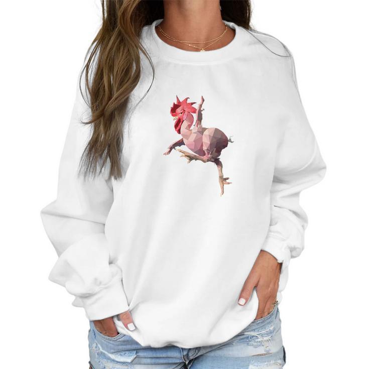 Naked Pink Kungfu Chicken Lover Women Sweatshirt