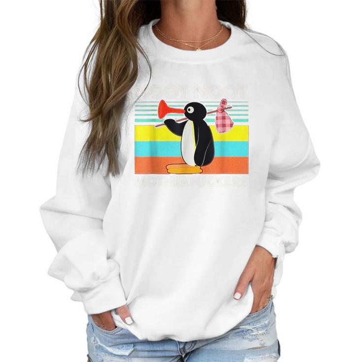 Noot Noot Motherfuckers Pingu District Vintage Women Sweatshirt