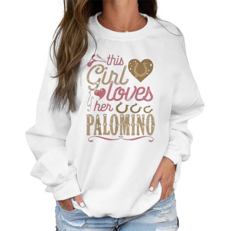 Palomino Horse  Palomino Horse Lover Women Sweatshirt