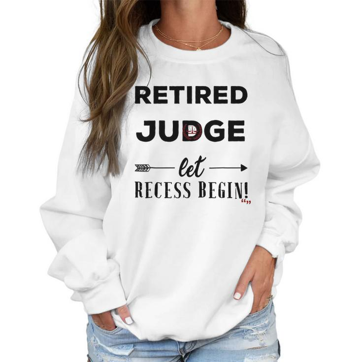 Retired Judge Best Law Coffee Cup Judges Women Sweatshirt
