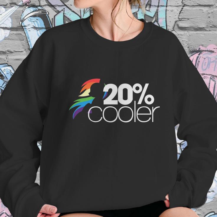 20 Cooler 20 Percent Cooler Cloud My Little Pony Friendship Is Magic Rainbow Dash Women Sweatshirt Gifts for Her