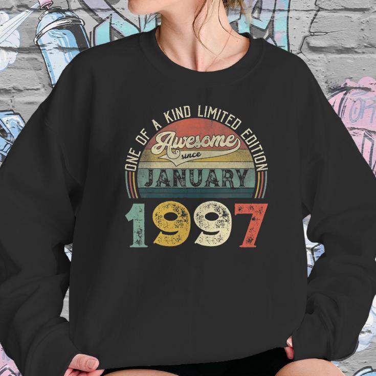 25Th Birthday Decorations January 1997 Men Women 25 Years Old Women Sweatshirt Gifts for Her