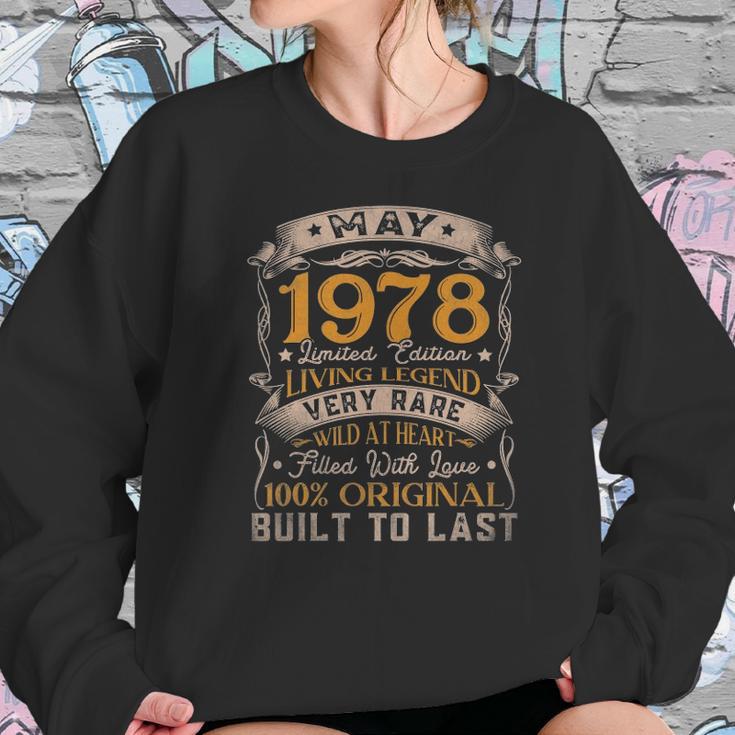 44Th Birthday Decorations May 1978 Men Women 44 Years Old Women Sweatshirt Gifts for Her