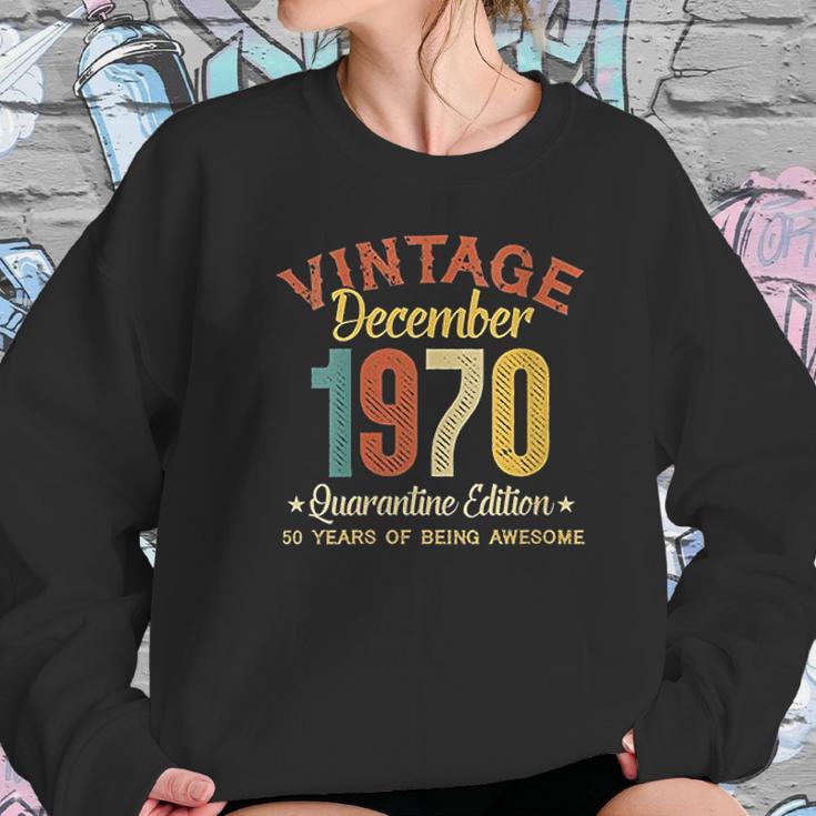 50 Years Old Gifts 50Th Birthday Gift Vintage December 1970 Women Sweatshirt Gifts for Her