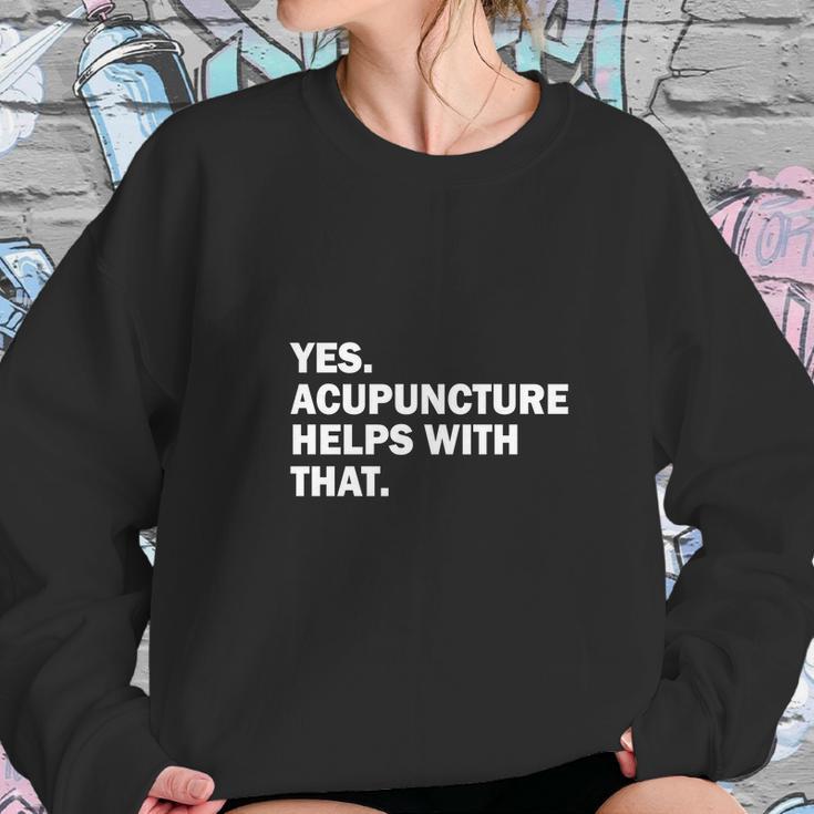 Womens Acupuncture Cute Shirt Women Sweatshirt Gifts for Her