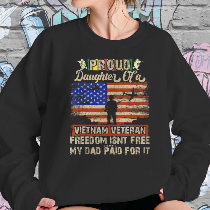 Army Military Navy - Proud Daughter Of A Vietnam Veteran Women Sweatshirt Gifts for Her