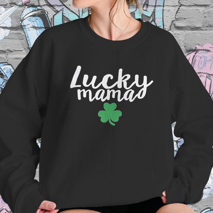 Baby Lucky Mama St Patrick Day Mommy And Me Scoop Women Sweatshirt Gifts for Her