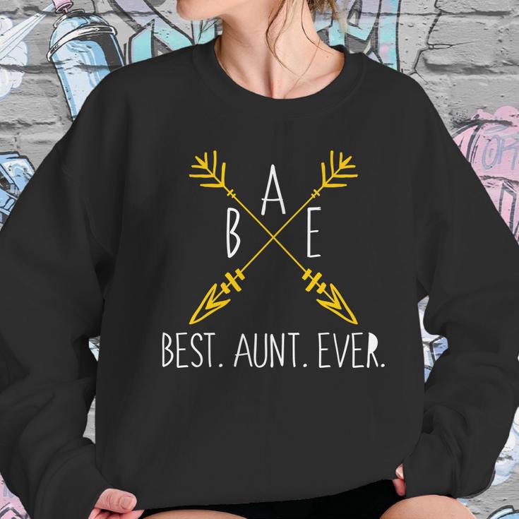 Bae Best Aunt Ever Arrows Logo Women Sweatshirt Gifts for Her