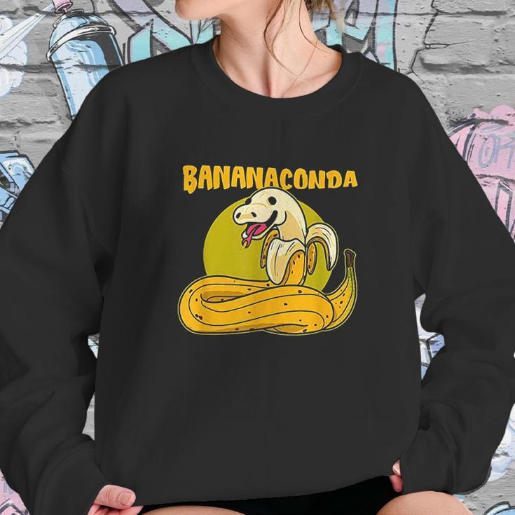 Bananaconda Anaconda Python Cute Snake With Banana Pyjama Women Sweatshirt Gifts for Her