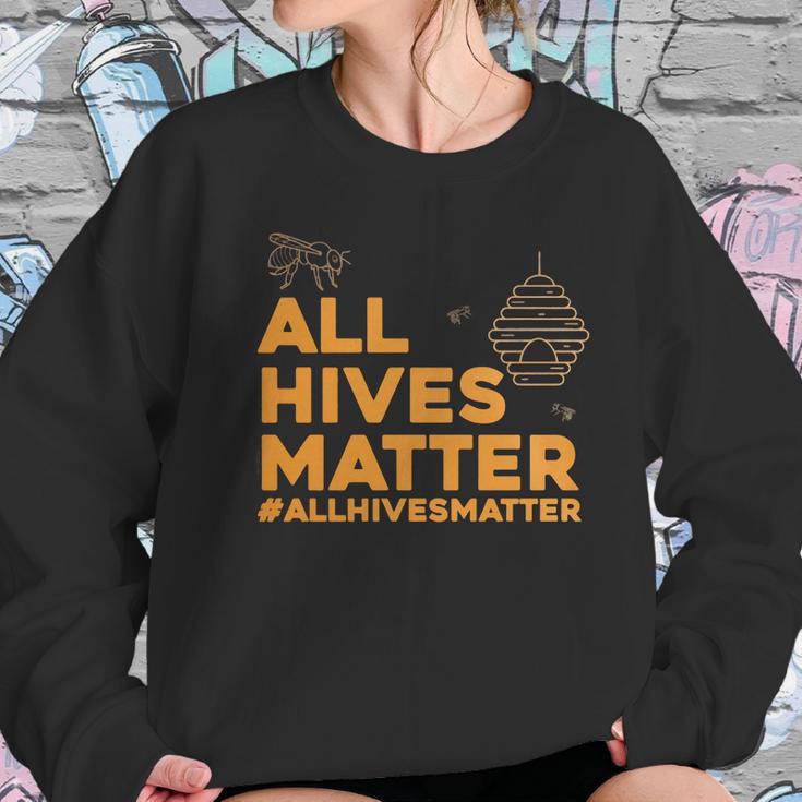 BeekeeperShirt - All Hives Matter Honey Bee Apiarist Gift Women Sweatshirt Gifts for Her