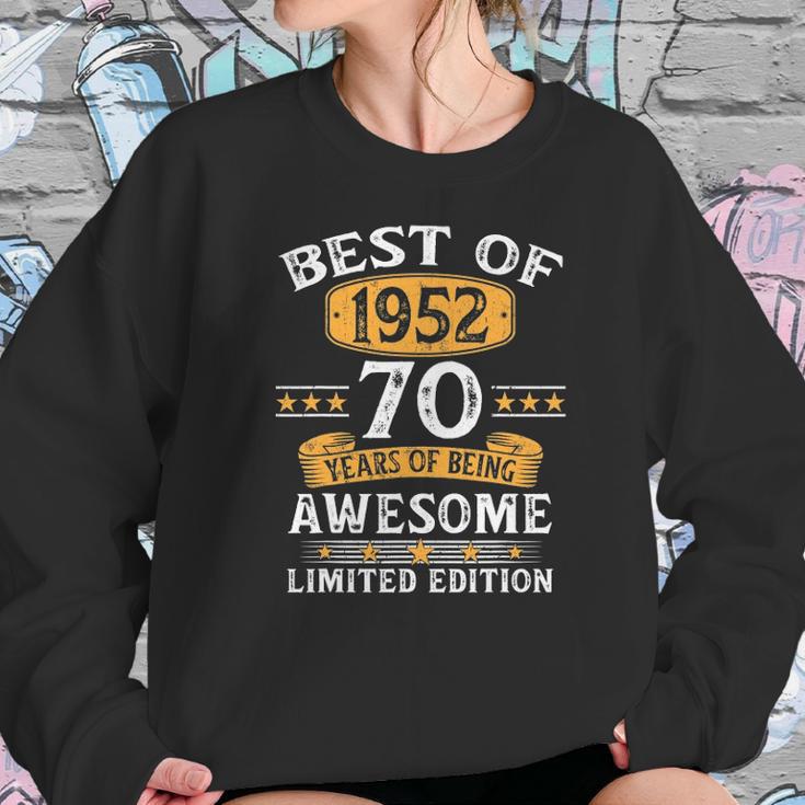 Best Of 1952 70 Years Old Gifts 70Th Birthday Gift For Men Women Sweatshirt Gifts for Her