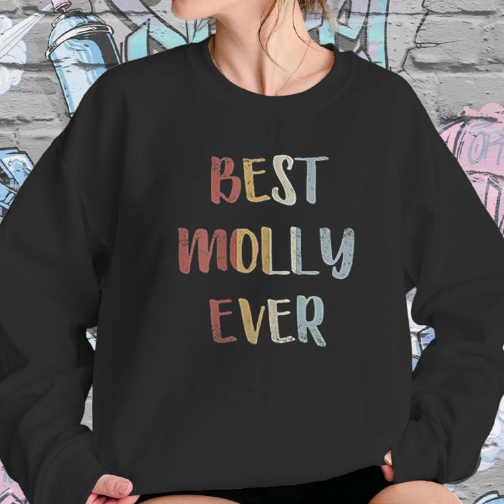 Womens Best Molly Ever Retro Name Gift Women Sweatshirt Gifts for Her