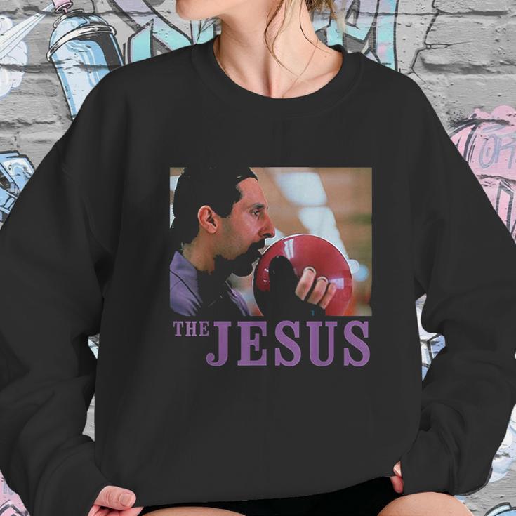 The Big Lebowski Jesus Licking The Bowling Ball Graphic Women Sweatshirt Gifts for Her