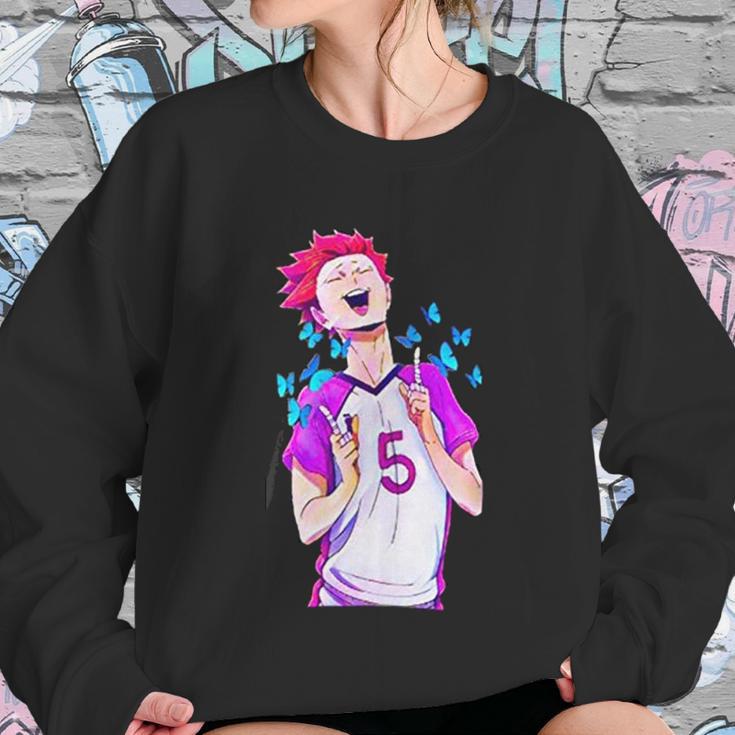 Blue Butterfly Haikyuu Women Sweatshirt Gifts for Her