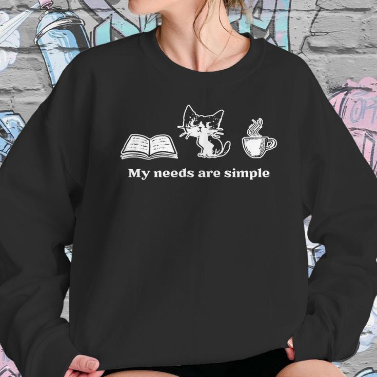 Book Cat Coffee - Canada And Europe Women Sweatshirt Gifts for Her