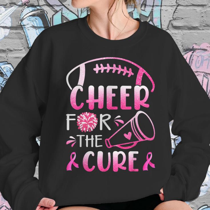 Breast Cancer Awareness Cheer For The Cure V2 Men Women T-Shirt Graphic Print Casual Unisex Tee Women Sweatshirt Gifts for Her