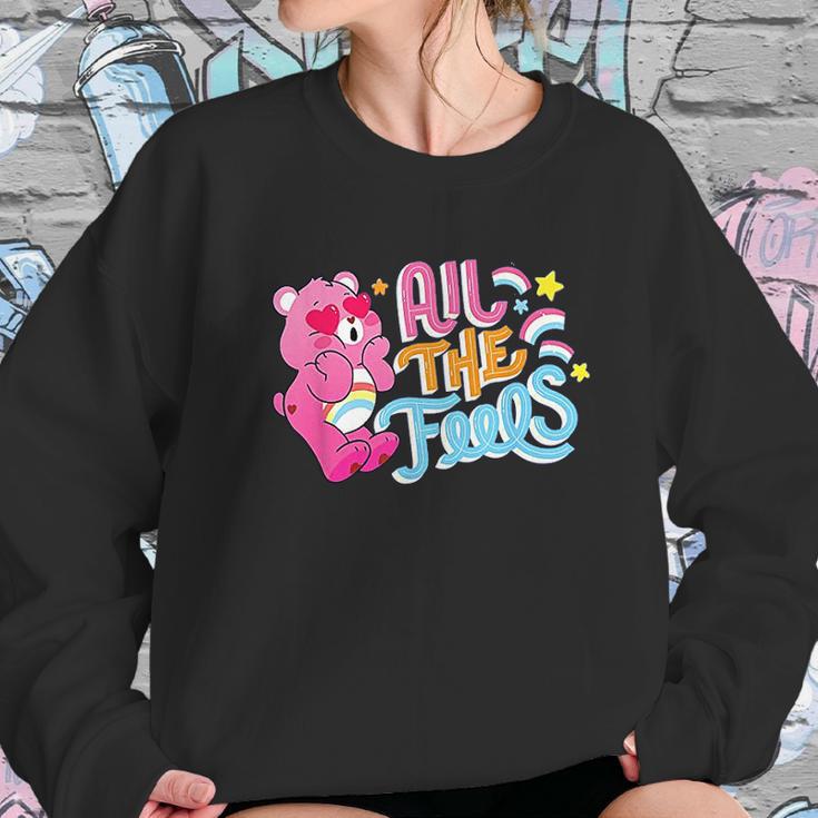 Care Bears Cheer Bear Hearts And Rainbows Women Sweatshirt Gifts for Her