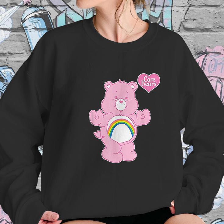 Care Bears Cheer Bear Pink Rainbow Women Sweatshirt Gifts for Her