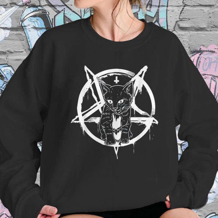 Cat Occult Satanic Lucifer Gift Women Men Women Sweatshirt Gifts for Her