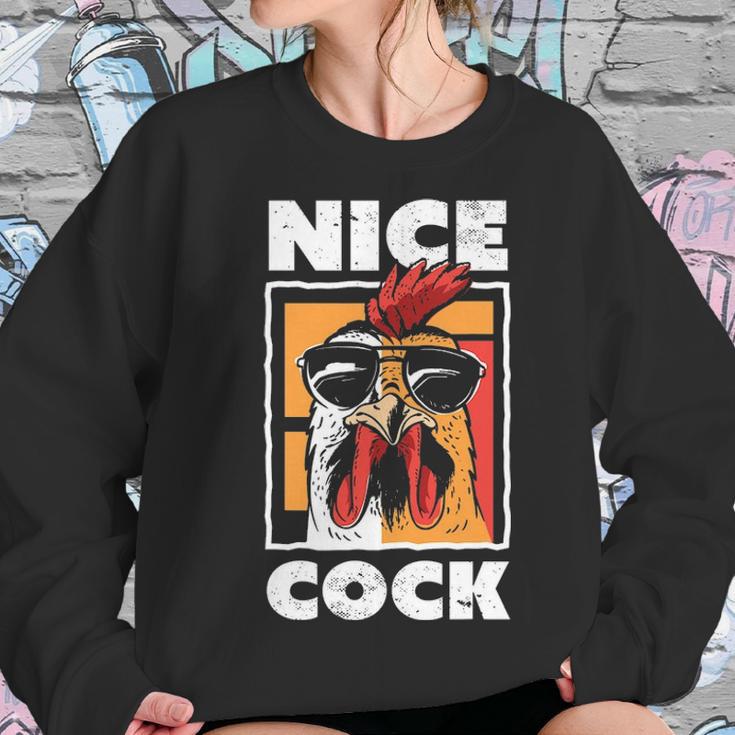 Chicken Farming Funny Nice Cock Women Sweatshirt Gifts for Her