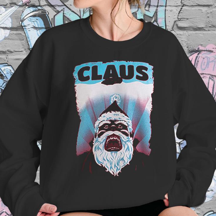 Claus | Funny Jaws Spoof Santa Christmas Joke Holiday Women Sweatshirt Gifts for Her