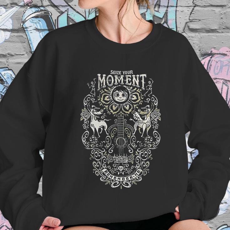 Coco Seize Your Moment Guitar Line Art Women Sweatshirt Gifts for Her