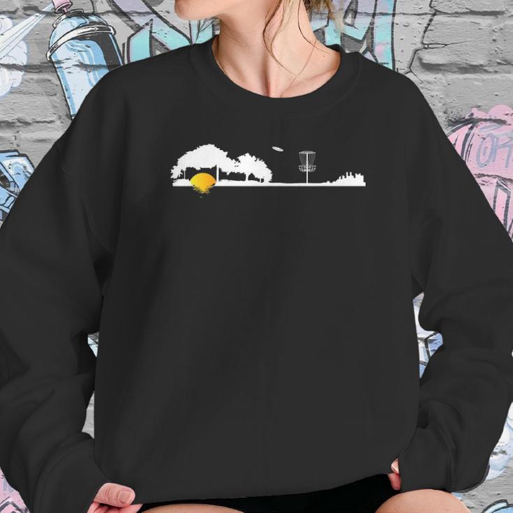 Cool Unique Disc Golf Lover Gift Frisbee Golfer Guitar Tree Women Sweatshirt Gifts for Her