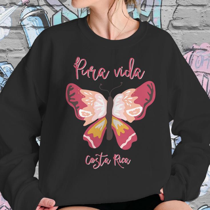 Costa Rica Butterfly Pura Vida Souvenir Women Sweatshirt Gifts for Her