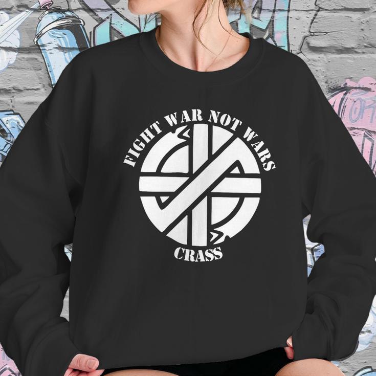 Crass Fight War Not Wars Anarcho Punk Rock Womens Hoodie Women Sweatshirt Gifts for Her