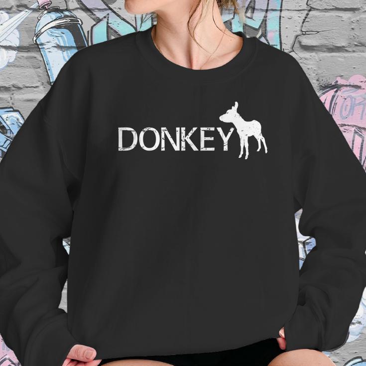 Cute Donkey Animal Logo Gift Women Sweatshirt Gifts for Her