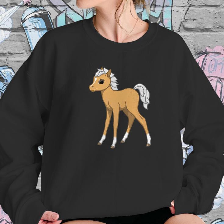 Cute Palomino Foal Horse Women Sweatshirt Gifts for Her