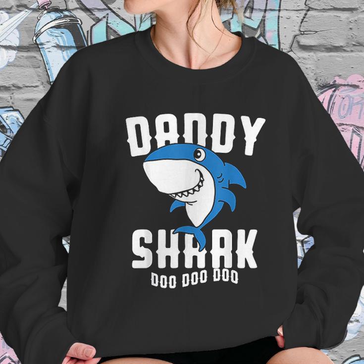 Daddy Shark For Fathers Day Grandpa Halloween Christmas Women Sweatshirt Gifts for Her