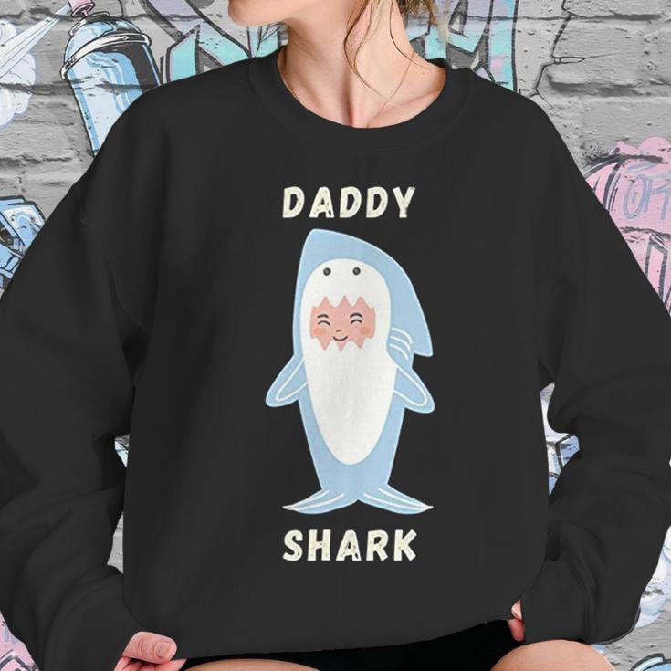 Daddy Shark Gift For Daddy Best Christmas Gifts For Dad Women Sweatshirt Gifts for Her