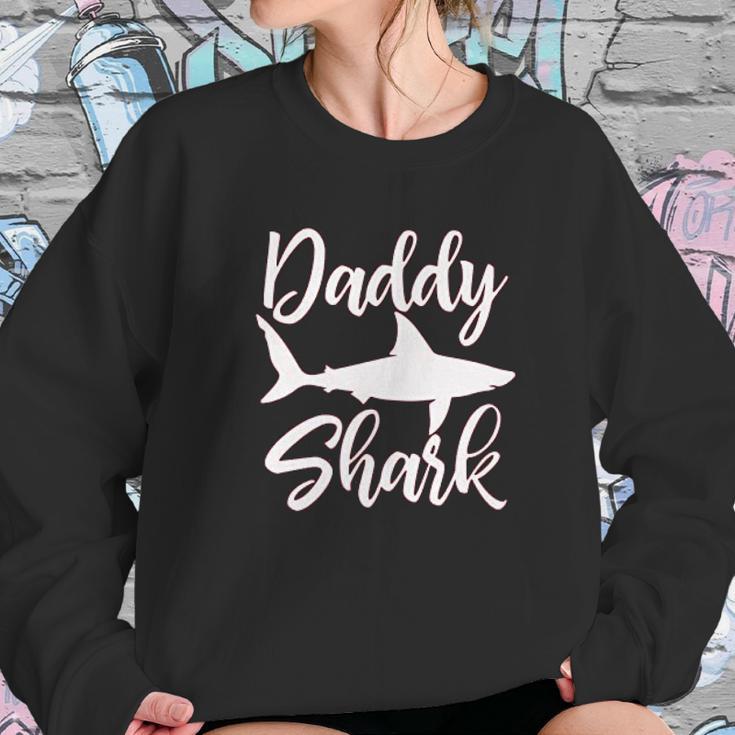 Daddy Shark Present Best Christmas Gifts For Dad Women Sweatshirt Gifts for Her