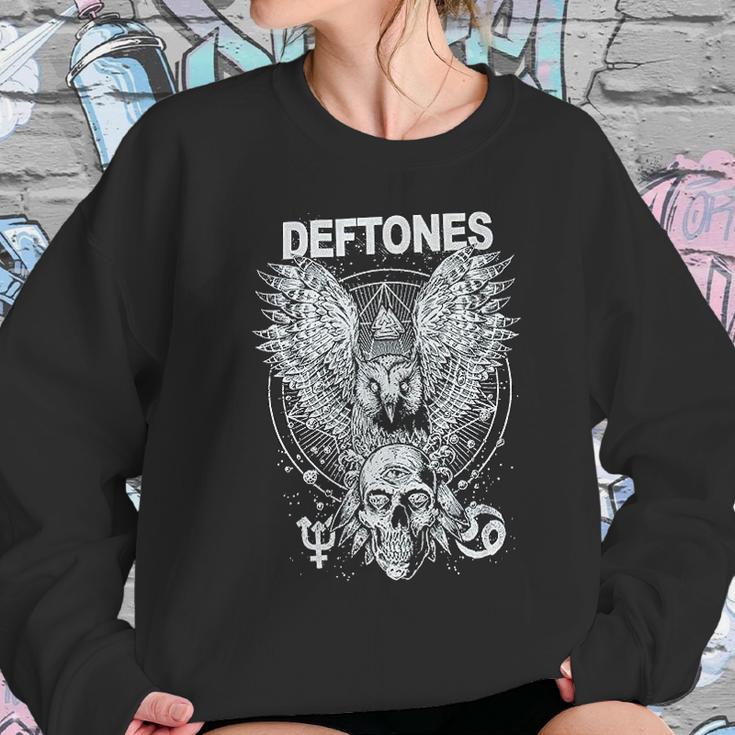 Deftones Owl And Skull Women Sweatshirt Gifts for Her