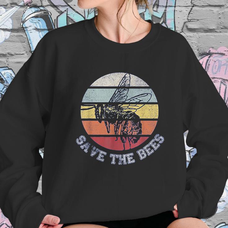 Distressed Honey Bee Lovers Save The Bees Women Sweatshirt Gifts for Her